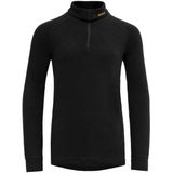 Devold - Duo Active - Merino Half Rits Lange Mouw T-shirt - Zwart
