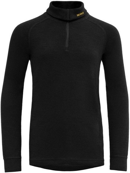 Devold - Duo Active - Merino Half Rits Lange Mouw T-shirt - Zwart