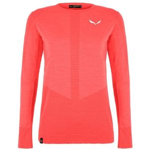 Salewa Womens Zebru Responsive L/S Tee Merino-ondergoed (Dames |rood)