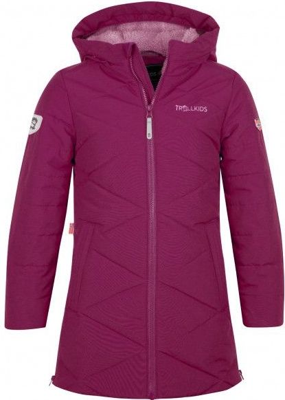 Trollkids - Bergen - Lange Jas - Purper - 100% Polyester