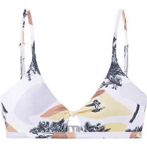 Picture Womens Kalta Print Triangle Top Bikinitop (Dames |wit)