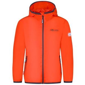 Trollkids Kids Trolltunga Jacket Regenjas (Kinderen |rood |waterdicht)