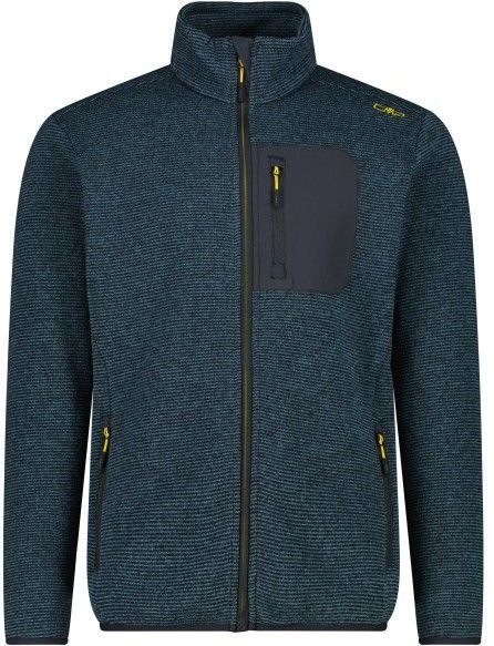 CMP Jacket Jacquard Knitted 35H1767 Fleecevest (Heren |blauw)