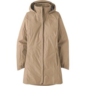 Patagonia Womens Torrentshell 3L City Coat Lange jas (Dames |beige |waterdicht)