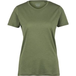 Stoic Womens Merino155 LaholmSt T-Shirt Merinoshirt (Dames |olijfgroen)