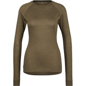 Stoic Womens Merino135 HovaSt L/S Merinolongsleeve (Dames |bruin)