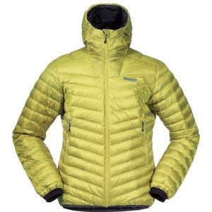 Bergans Senja Down Light Jacket with Hood Donsjack (Heren |geel/olijfgroen)