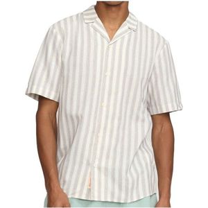 Revolution Short-Sleeved Cuban Shirt Overhemd (Heren |wit)