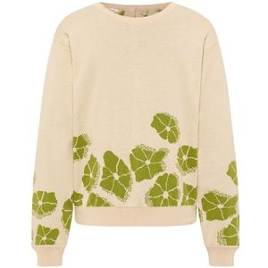 Tranquillo Womens Lockerer Jaquard-Pullover Trui (Dames |beige)