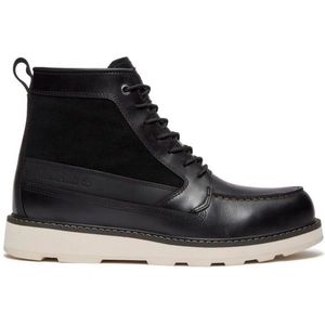 Timberland - Britton Mills - Waterdichte Laarzen - Zwart - Leer - Plat - Veters
