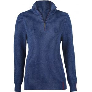 Engel Womens Troyer Wollen trui (Dames |blauw)