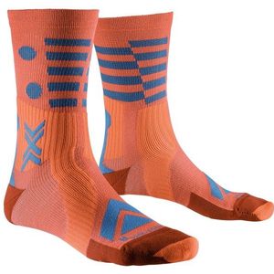 X-Socks® Bike Expert Crew, Sunset/TWYCE BLUE, 45-47 EU