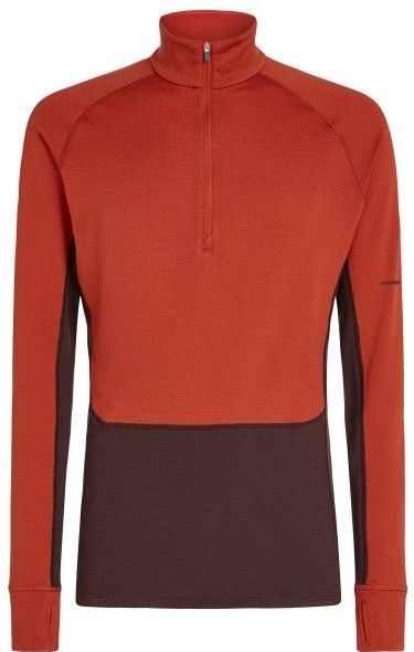 Icebreaker - Merino 260 Zoneknit L/S Half Zip - Merino-ondergoed - Rood