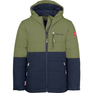 Trollkids Kids Hemsedal Snow Jacket XT Ski-jas (Kinderen |blauw/olijfgroen |waterdicht)