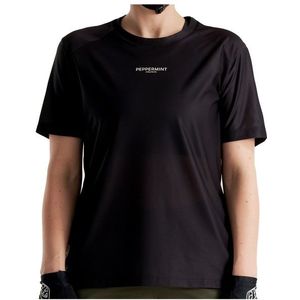 PEPPERMINT Womens Trail Short Sleeve Jersey Fietsshirt (Dames |zwart)