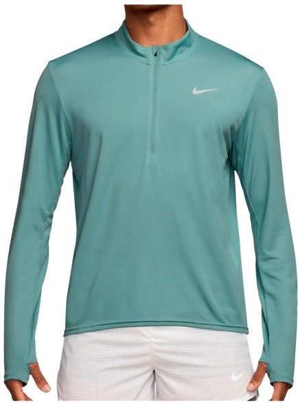 Nike Trail Dri-Fit 1/2-Zip Hardloopshirt (Heren |turkoois)
