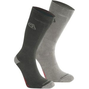 Craghoppers Nosilife Travel Twin Pack Socks Wandelsokken (grijs)