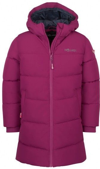Trollkids Girls Aurland Coat XT Lange jas (Kinderen |purper |waterdicht)