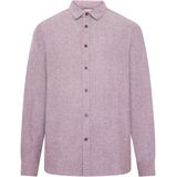 KnowledgeCotton Apparel - Regular Fit Heavy Twill Flannel - Overhemd - Purper