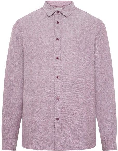 KnowledgeCotton Apparel - Regular Fit Heavy Twill Flannel - Overhemd - Purper