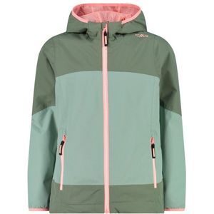 CMP Girls Jacket Fix Hood Ripstop Regenjas (Kinderen |turkoois |waterdicht)