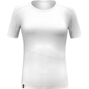 Salewa Womens Puez Sporty Dry T-Shirt Sportshirt (Dames |wit/grijs)