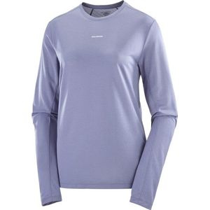 Salomon Womens SHKout Core L/S Hardloopshirt (Dames |purper)