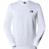 The North Face L/S Redbox Tee Longsleeve (Heren |wit)