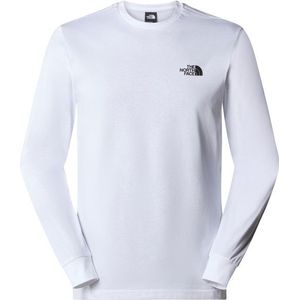 The North Face L/S Redbox Tee Longsleeve (Heren |wit)