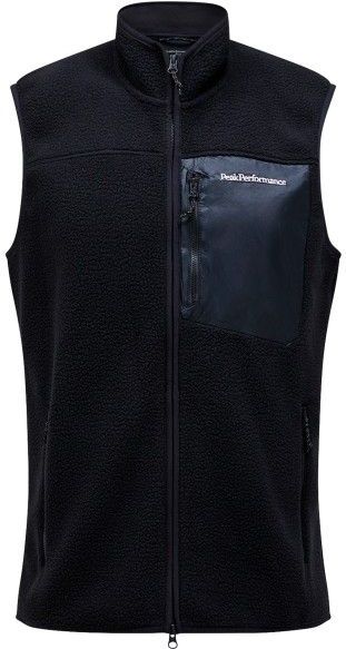 Peak Performance - Pile Vest - Fleecebodywarmer - Zwart