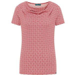 Tranquillo Womens Stretch-Jersey mit Wasserfallausschnitt T-shirt (Dames |roze)
