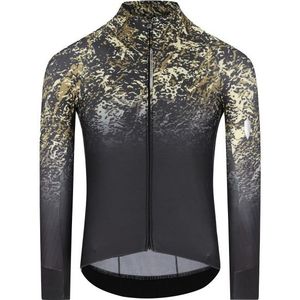 Q365 Gregarius Hybrid Alpi Camo Long Sleeve Jersey Fietsshirt (Heren |grijs)