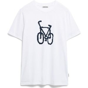 ARMEDANGELS Jaames Fun Bike T-shirt (Heren |wit)