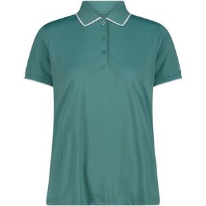 CMP Womens Polo Stretch Piquet Poloshirt (Dames |turkoois)