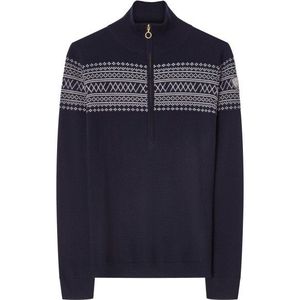 We Norwegians Womens Signature ZipUp Merinotrui (Dames |blauw)