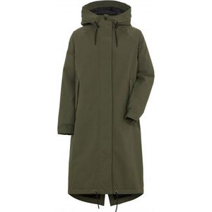 Didriksons Womens Alicia Parka Long 2 Lange jas (Dames |olijfgroen |waterdicht)