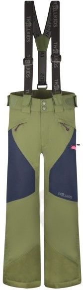 Trollkids - Kongsberg - Skibroek - Olijfgroen - 100% Polyester - Isolerend, Waterdicht, Winddicht