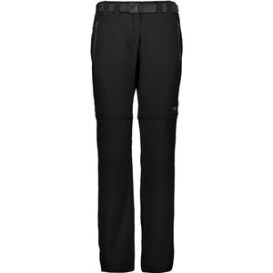 CMP - Women's Zip Off Pant - Afritsbroek - Zwart - Stretch - Trekking, Wandelen