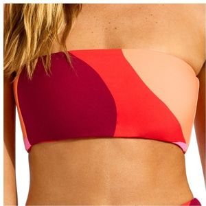 Seafolly Womens Sorrento Reversible Tube Top Bikinitop (Dames |oranje)