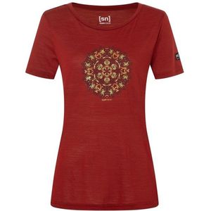 supernatural Womens Ornament Tee Merinoshirt (Dames |rood)