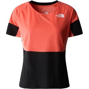 The North Face Womens Bolt Tech Tee Sportshirt (Dames |rood/zwart)