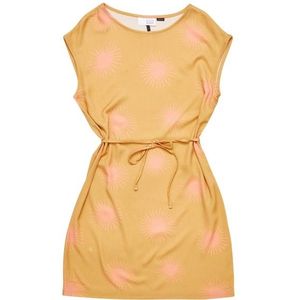 Mazine Womens Printed Sleeveless Dress Jurk (Dames |beige)