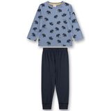 SANETTA - Pyjamaset - Blauw - Biologisch Katoen - Jongens - Lange Mouwen