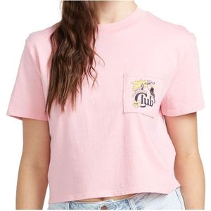 Volcom Womens Pocket Dial Tee T-shirt (Dames |roze)