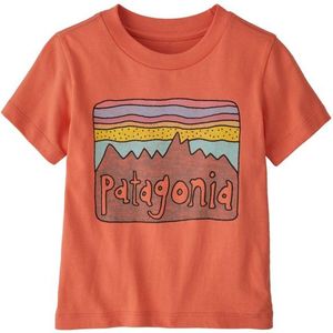 Patagonia Baby Fitz Roy Skies T-shirt (Kinderen |rood)