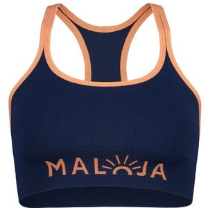 Maloja Womens SimonaM Sportbeha (Dames |blauw)