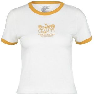 Vans Womens De La Vans Ringer Tee T-shirt (Dames |wit)