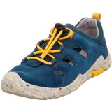 Superfit Trace Sneakers voor jongens, Blauw geel 8000, 25 EU Breed