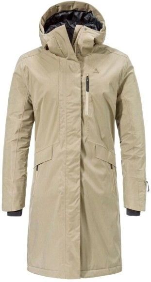 Schöffel Womens Insulated Coat Kalmor Lange jas (Dames |beige |waterdicht)