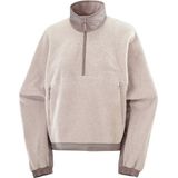Salomon - Chroma Fleece Crop Half Zip - Fleecetrui - Grijs